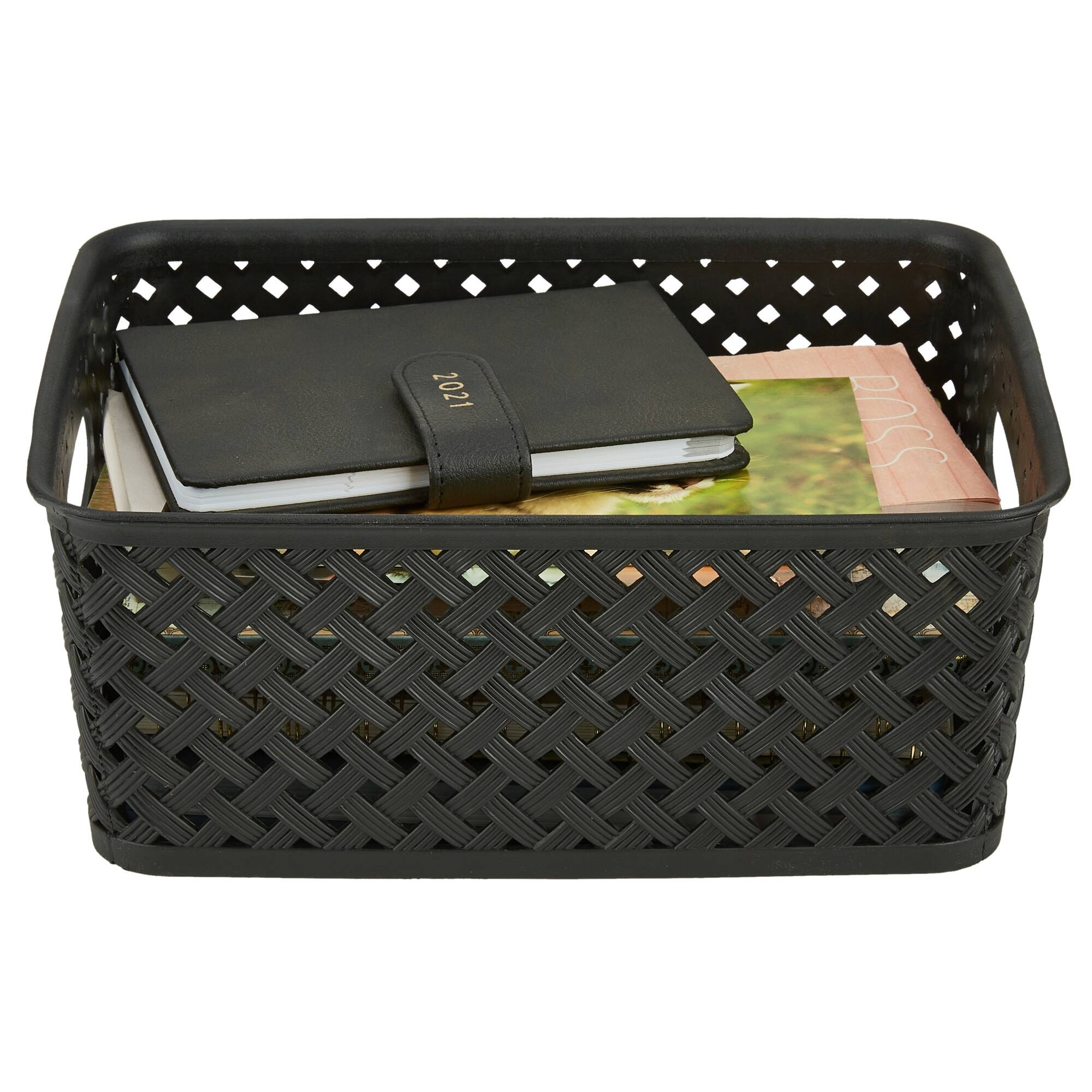 Simplify 10" Small Wicker Storage Bin